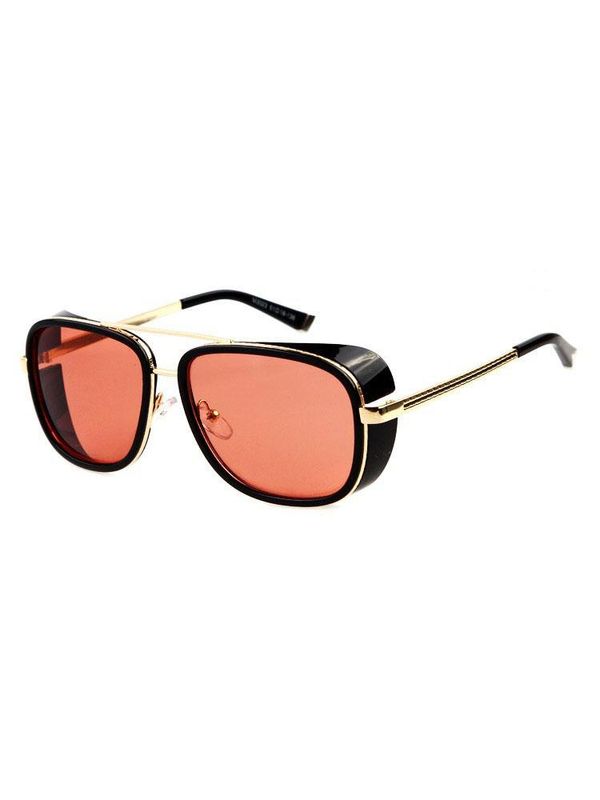 Tony Stark Stylish with golden frame Sunglasses For-Unisex