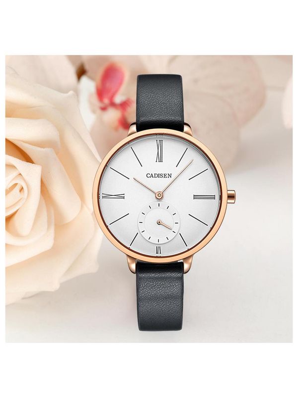 Cadisen Analog C6135 White-Rose Gold Ladies Watches