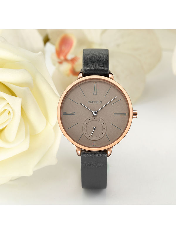 Cadisen Analog C6135 Grey-Rose Gold Ladies Watches