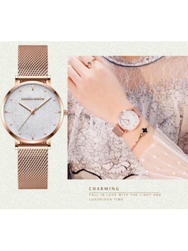 HANNAH MARTIN HM-536 Rose Gold Analog Watch For-Ladies