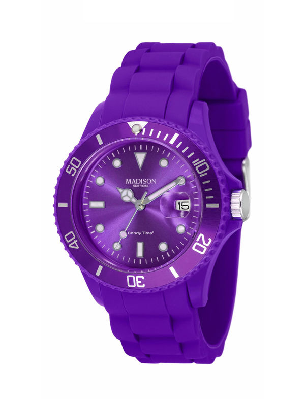 Jacqueline Three-Hand Purple Leather Watch - ES4774 - Fossil