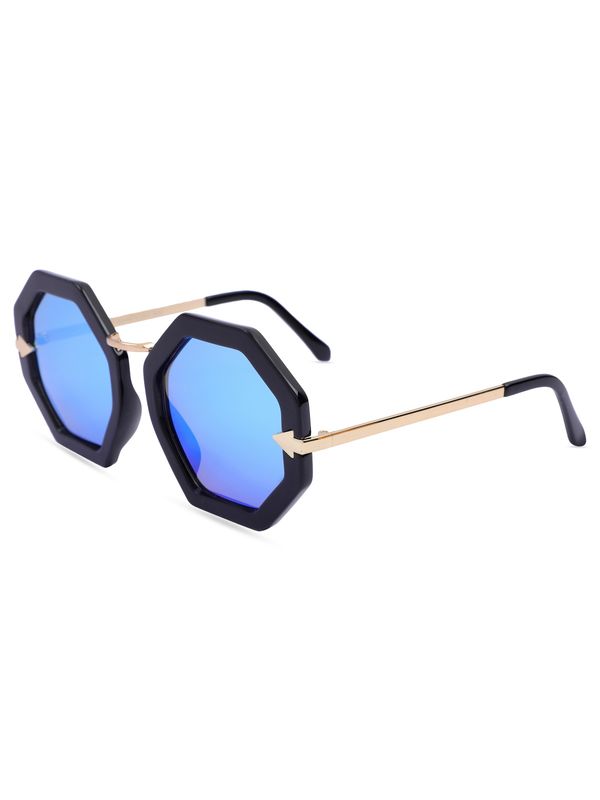 The Classic & Stylish  With Golden Frame UV Protected Sunglasses For Unisex