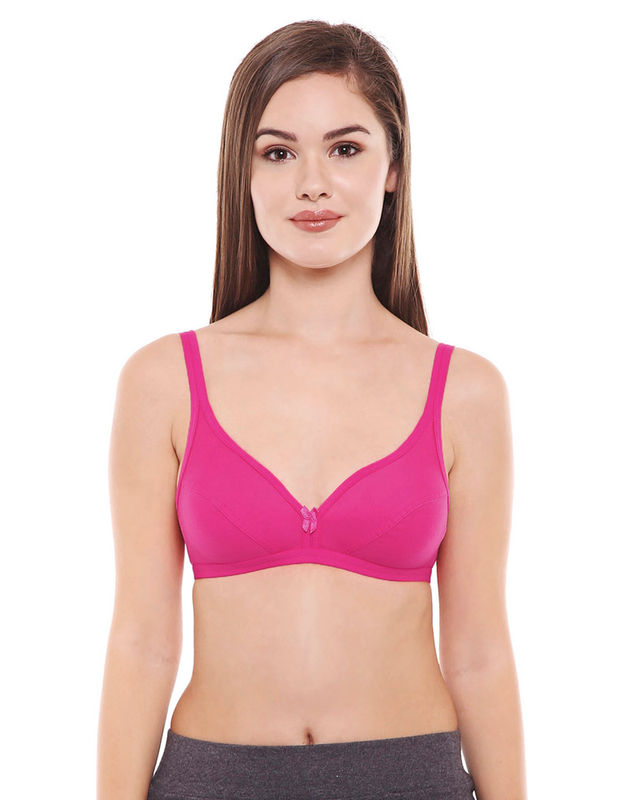 Buy Kalyani Women/Girls Cotton bra with elastic strap in cup size, Red  Colour, (36) at