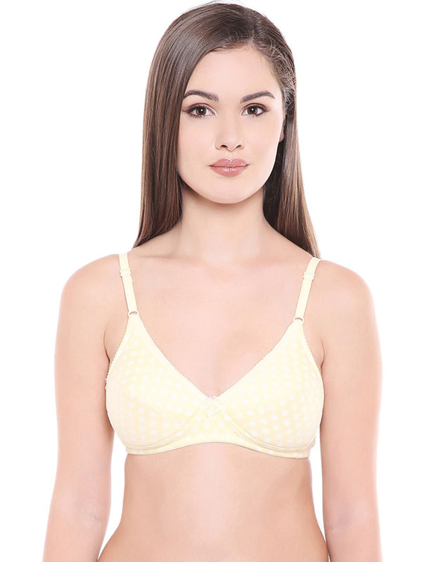 Buy Bodycare Pack of 4 Non Padded Cotton T Shirt Bra - Beige