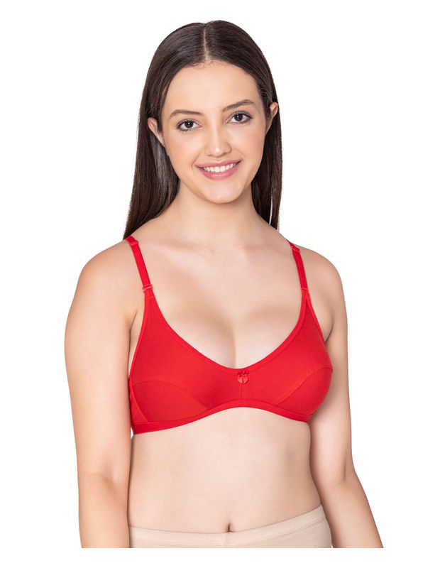 Bodycare polycotton wirefree convertible straps comfortable non padded bra -1531RE