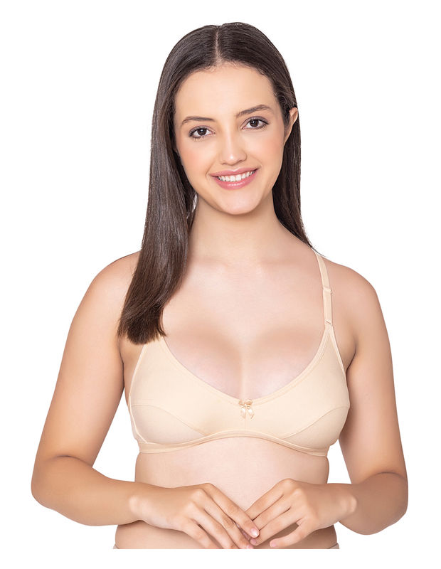 Bodycare polycotton wirefree convertible straps comfortable non padded  bra-1531S