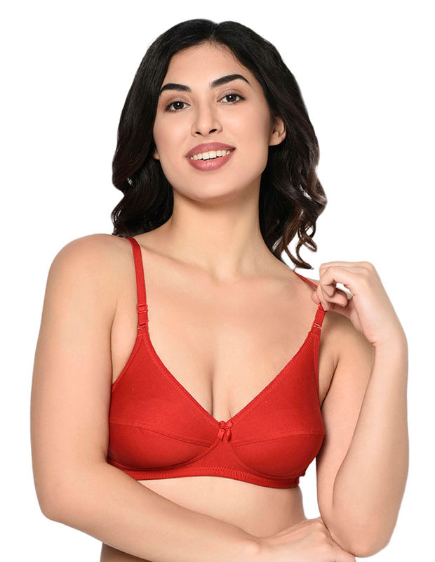 Buy Bodycare Full Coverage, Non Padded Bra in Solid Color in Pack