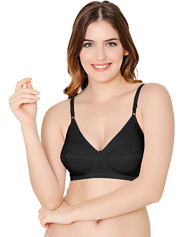 Bodycare polycotton wirefree adjustable straps comfortable non padded bra-1570B