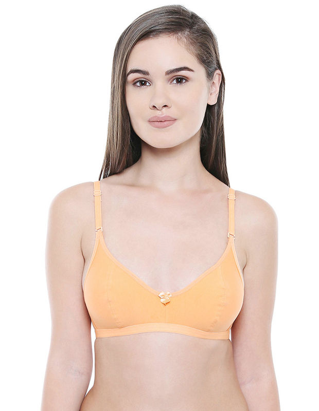 Perfect Coverage Bra-1575-ORG with free transparent strap