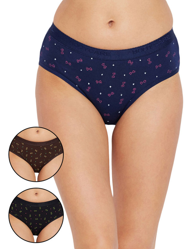 Bodycare Assorted Cotton Printed Hipster Briefs -16000, 16000