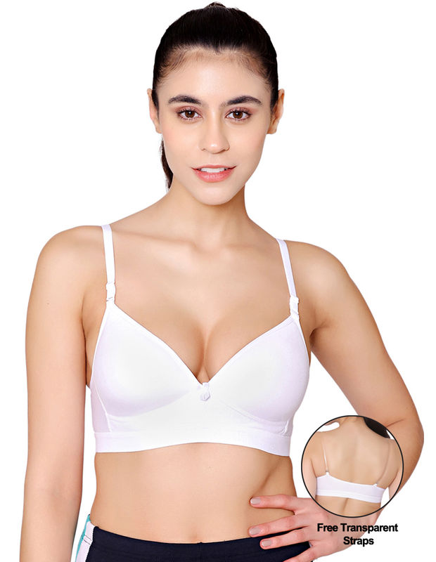 Shop Padded Seamless Sports Bra with Thin Adjustable Straps and