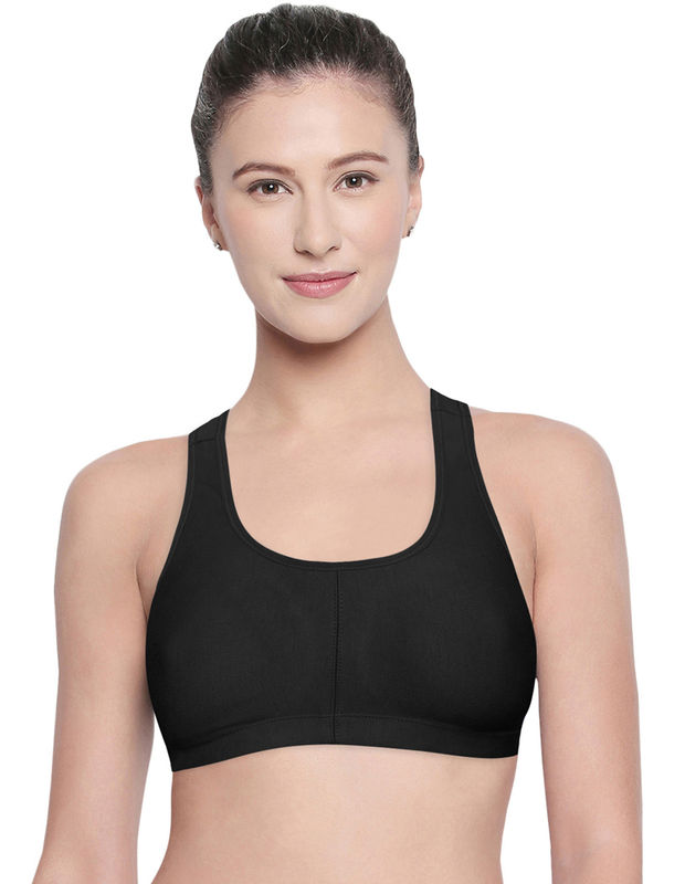 Racerback Sports Bra-1616-black, 1616-black