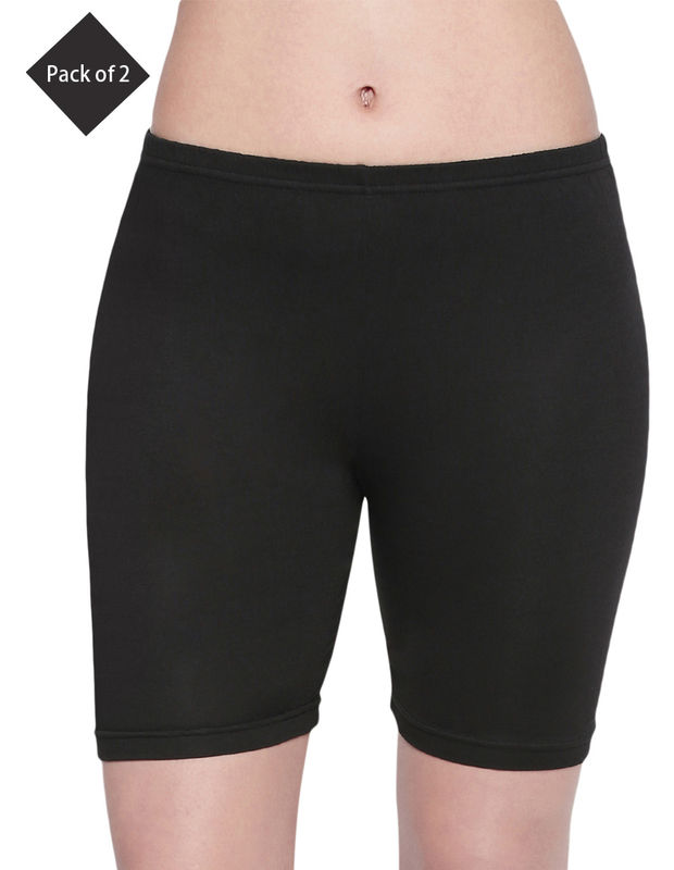 Bodycare Cycling shorts in Cotton Spandex - Pack of 2 - 16B