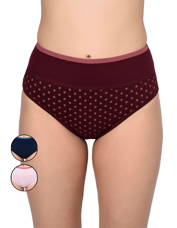 Bodycare Pack Of 3 Plus Size Panty In Assorted Colors-721-3pcs, 721-3pcs