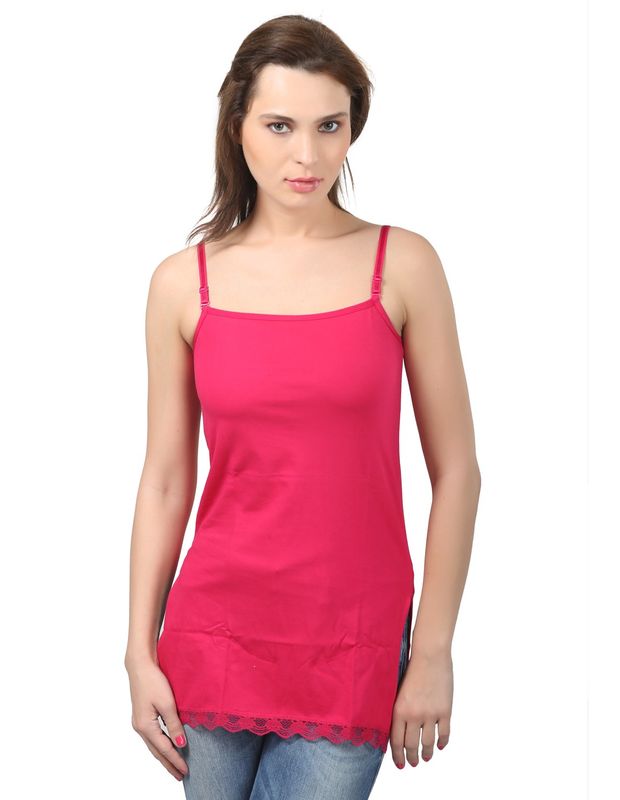 Cotton Camisole - Neon Pink