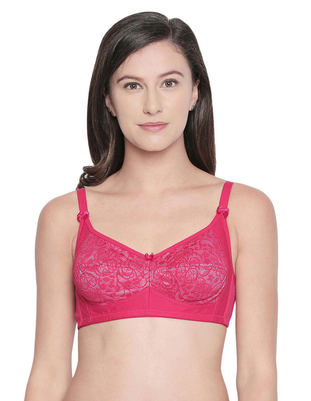 Buy BODYCARE Pack of 1 Full Coverage Regular Bra in Pink Color