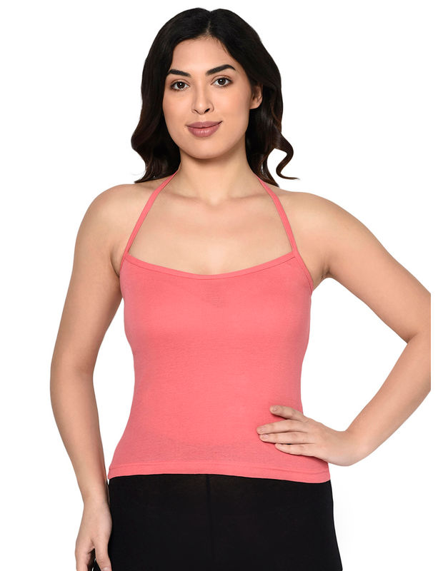 Halter Scoop Neck Cami with Inner Bra