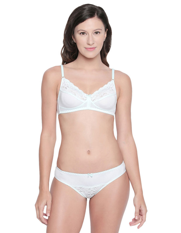 White Bra Set Women 