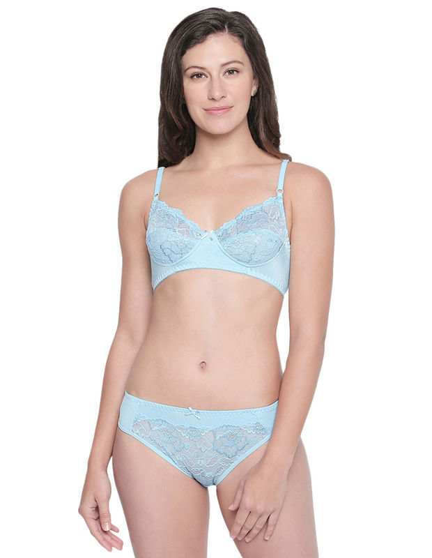 Bodycare Bridal Sky Bra Panty Lingerie Set - 6405sk