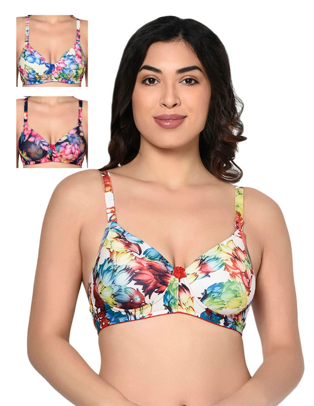 Buy Bodycare Cotton embroidered fabric Bra online from Pushkarna