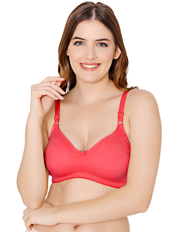 Buy Women's Solid Padded Underwire Bra with Adjustable Straps Online