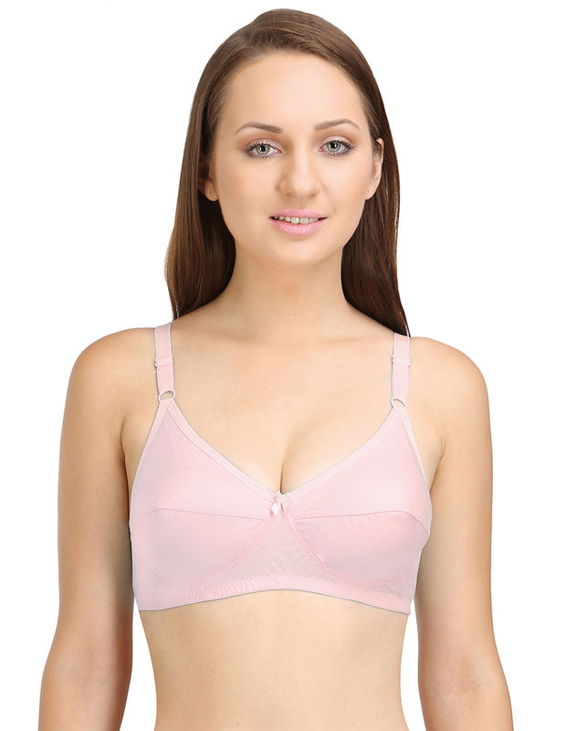 Buy Bodycare B-C-D Cup Bra In Skin-White Color (Pack of 2) - 34C