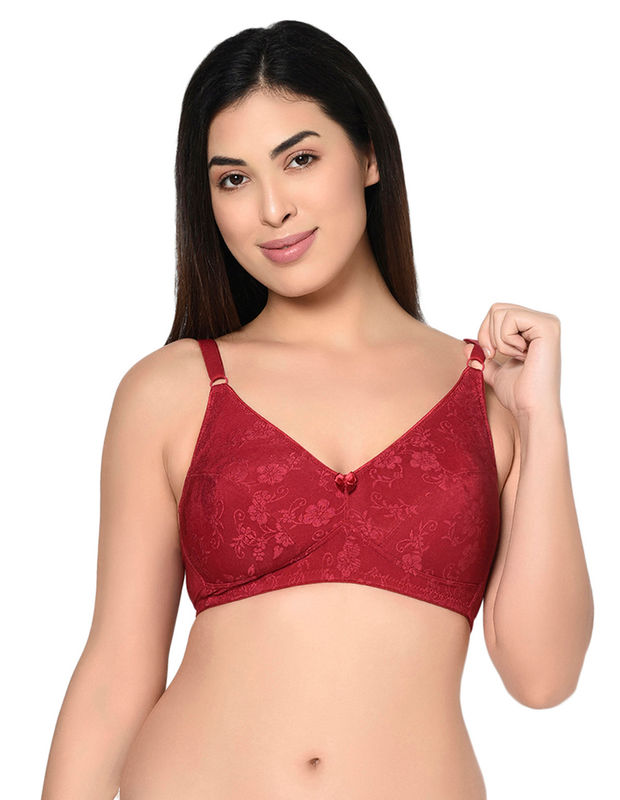 Maroon Clothing Padded Non-Wired Full Coverage T-Shirt Bra - Maroon