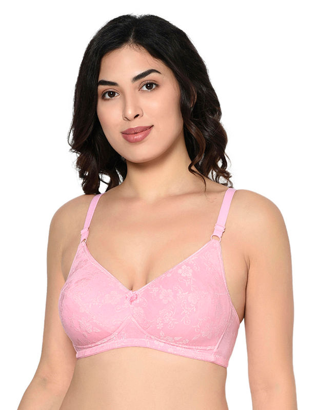 Bodycare Printed Padded Bra-6579-pink, 6579-pink