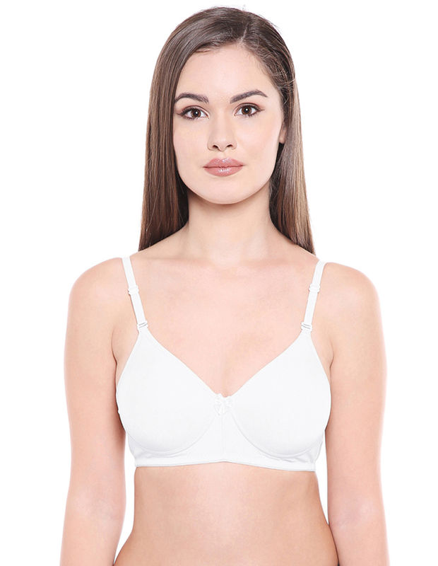 Lightly Padded Bra-6588W with free transparent strap