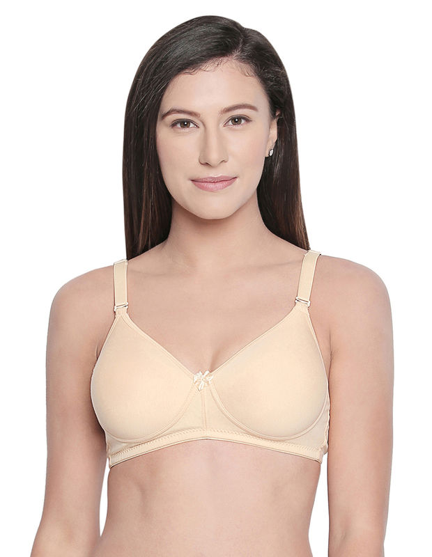 Seamless Padded Bra-BCD Cup Bra with Free Transparent Straps-6590