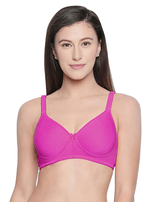 Pink Seamless Padded Bra