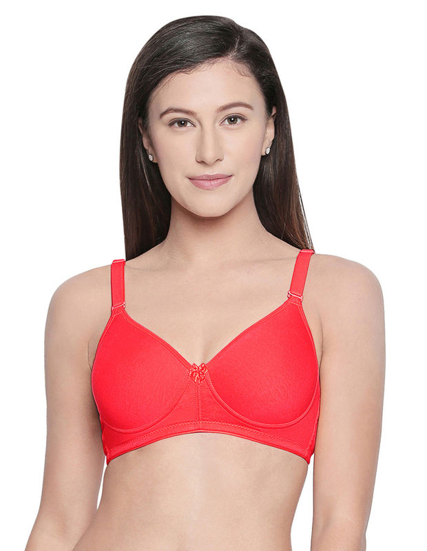 BODYCARE Low Coverage, Front Open, Seamless Padded Solid Color Bra