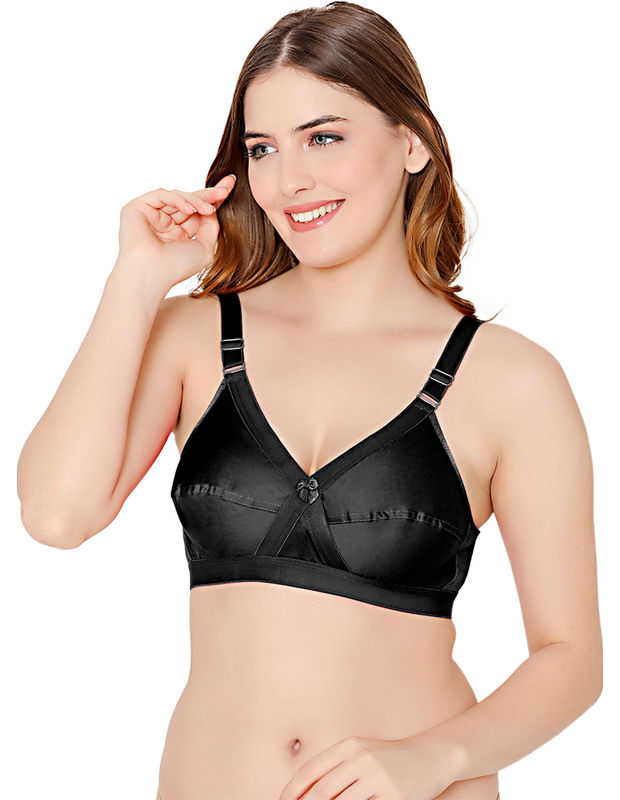 Bodycare cotton blend wirefree adjustable straps comfortable non padded bra -6591B