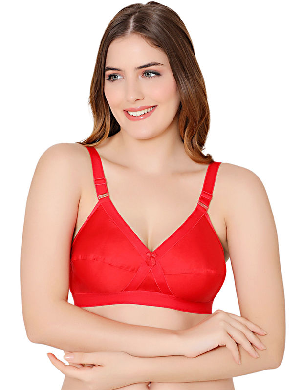 Bodycare cotton blend wirefree adjustable straps comfortable non padded bra -6591PI