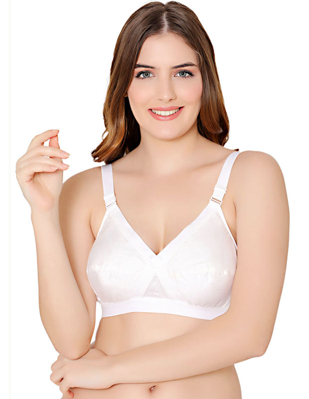 Bodycare cotton blend wirefree adjustable straps comfortable non padded bra-6591W