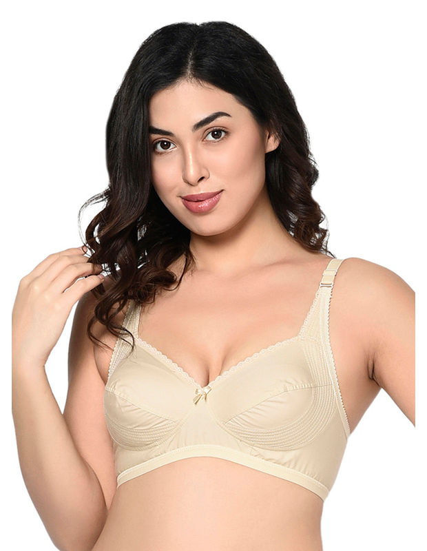 Full Coverage Minimizer Bra Non Padded Nude Bra (Pack of 2