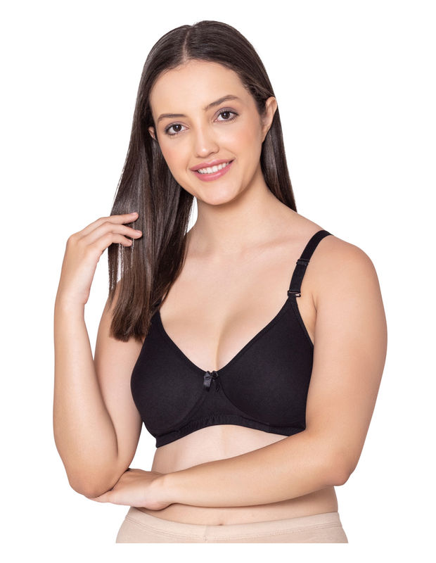 Bodycare polycotton wirefree convertible straps moulded cup non padded  bra-6594B