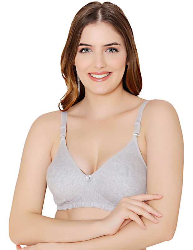 Bodycare polycotton wirefree convertible straps moulded cup non padded  bra-6594MIL