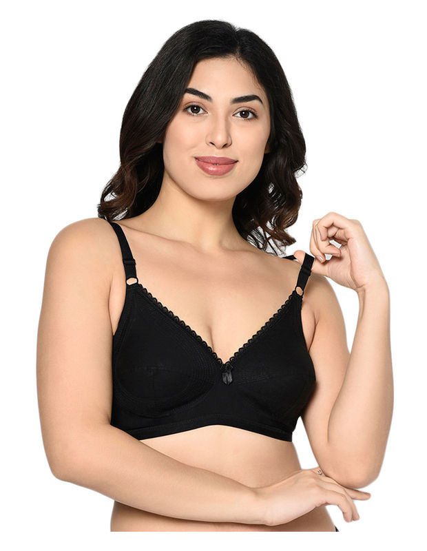 Buy Bodycare Pack of 3 Sports Bra In Black Colour online