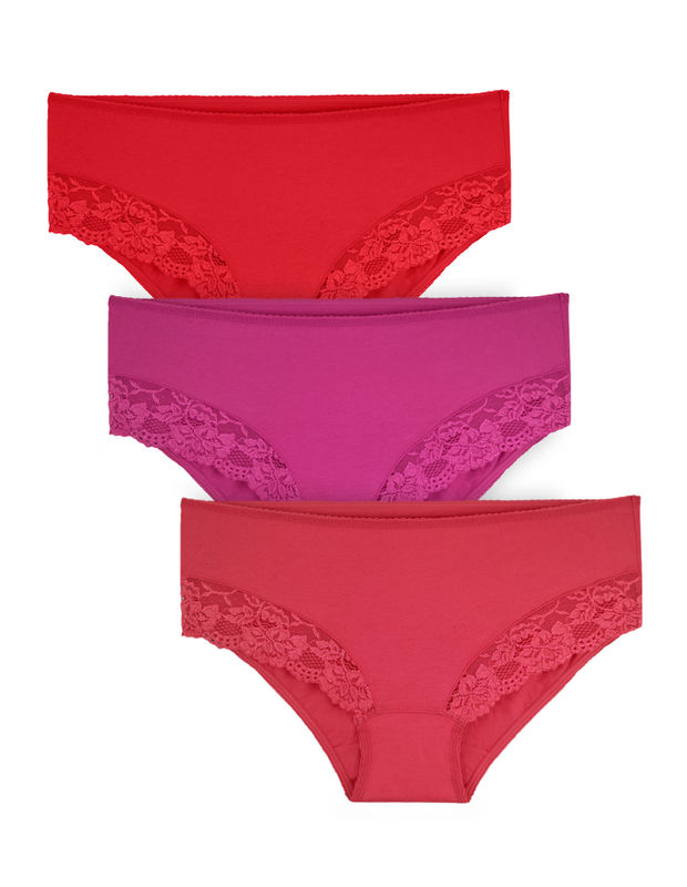 BODYCARE Pack of 3 Plus Size Panty in Assorted Colors-721-3PCS