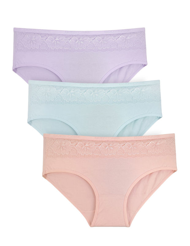 Underpants Female 3Pcs Seamless Fitness Plus Panties Underwear