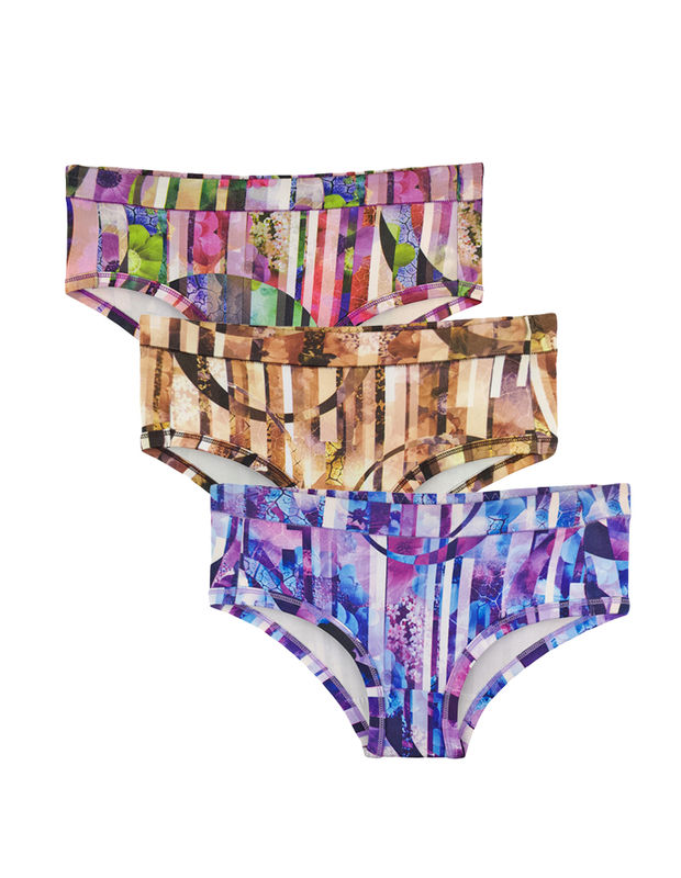 Bodycare Pack Of 3 Bikini Style Cotton Briefs In Assorted Colors