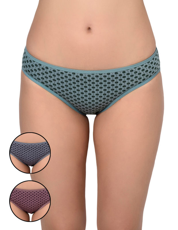 3PCS Women Sexy Thongs cotton Underwear Ladies Hipster G-string