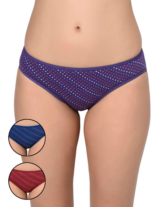 Buy BODYCARE Girls Multicolor Printed Cotton Pack Of 4 Panty