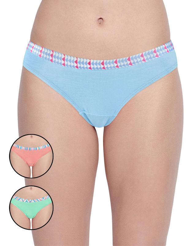 Buy BODYCARE Pack of 9 Panties in Assorted Color online