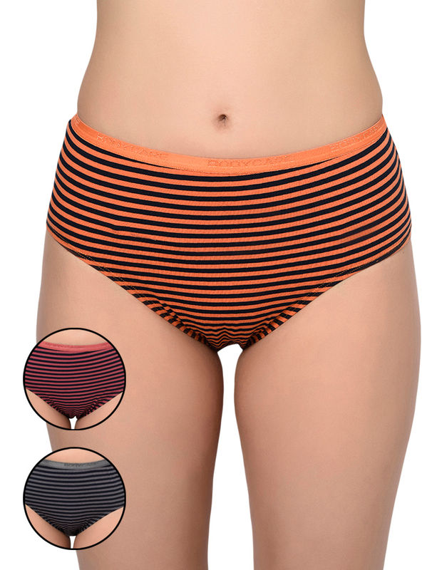 High Waist Panty For Women Hipster Panties Nikar Cotton Pack Of 3  (Multicolour)