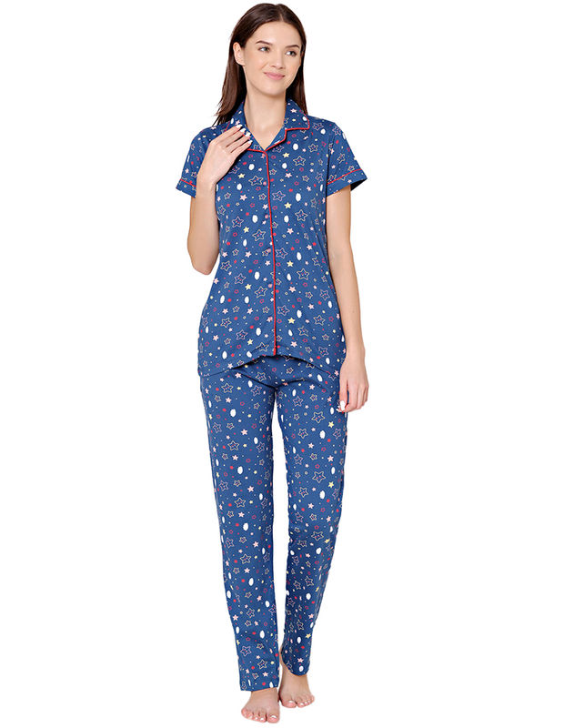 Women's Beautiful Rayon Printed Night suit