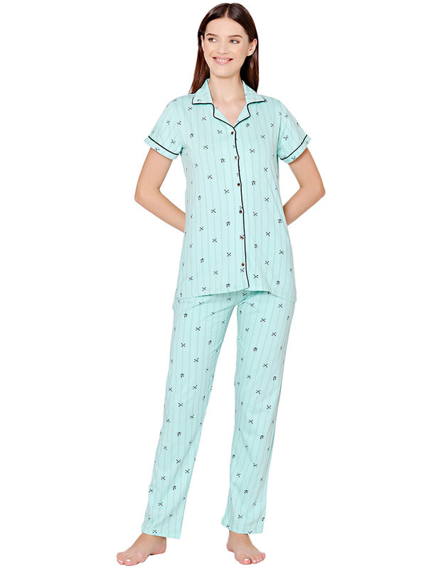 kipek Women's Printed Cotton fabric Night Suit Women Polka Print Multicolor  Top & Pyjama Set Price in India - Buy kipek Women's Printed Cotton fabric Night  Suit Women Polka Print Multicolor Top