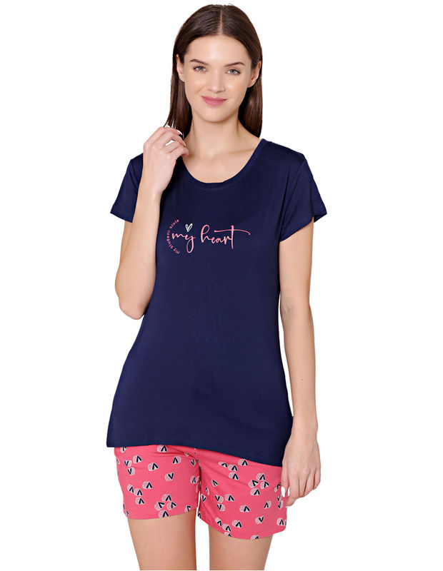 Buy 100% Cotton - Tweens Short Night Dress in Fruit Print - Pink Online  India, Best Prices, COD - Clovia - GNT001P22