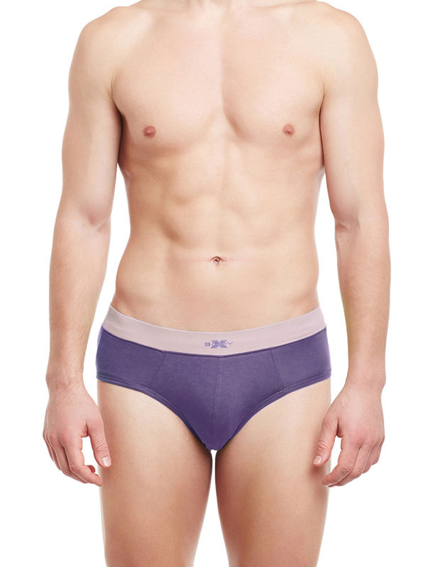 Body X Solid Briefs-bx07b, Bx07b-mulled Grapes